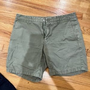 Bonobos chino 7 in shorts green 33